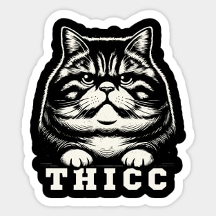 Thicc Cat Sticker